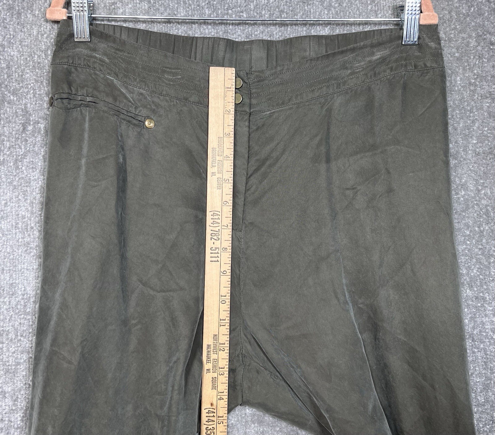 Soft Surroundings Drawstring Hem Cargo Pocket Pan… - image 9