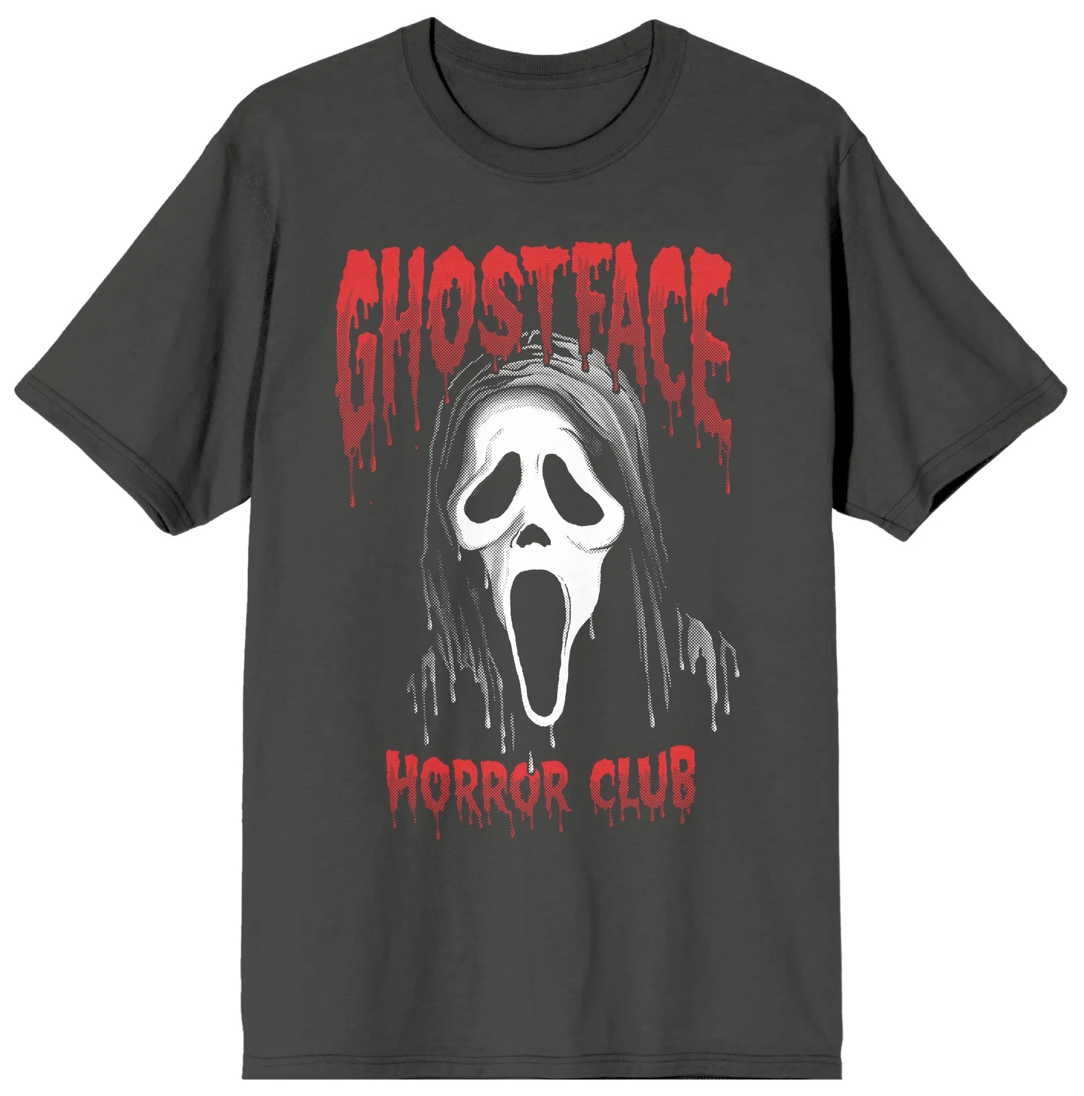 Футболка унисекс Scream Ghost Face Horror Club цвет древесный уголь 3590₽