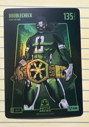 2024 Bo Jackson Battle Arena DOUBLECHECK Aaron Rodgers GLOW Battlefoil