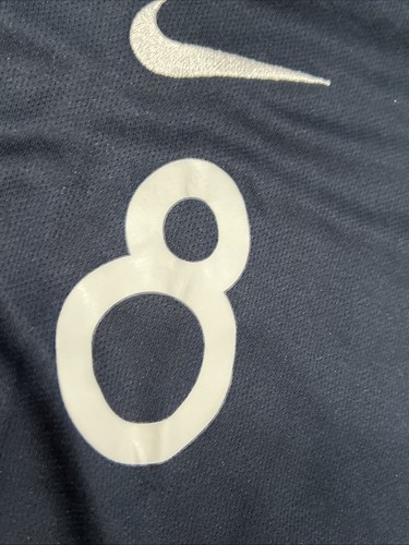 Nike Youth Jersey FFF France Size 24 NEW NWT 2018 #8 2-Sided Blue Button - Picture 3 of 8