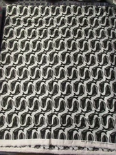 1 Fat Quarter New Cotton Fabric Dear Stella  21" x 18" Black & White Whales