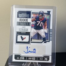 2023 Panini Contenders Rookie Ticket #272 Juice Scruggs (AU, RC) Houston Texans