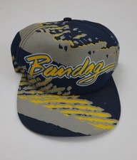 Vintage 80s Swingster Bandag Tires Pattern Print Hat Rare USA Made Automotive