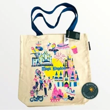 NWT! Disney Parks - 2024 Walt Disney World - Magic Kingdom - Starbucks Tote Bag