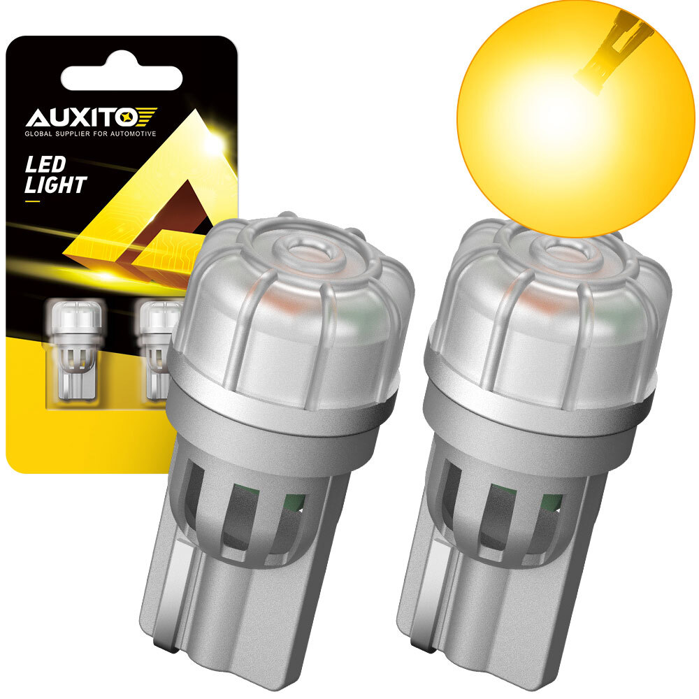 2PCS XENON Yellow CANBUS LED BULBS SMD 501 T10 5W ERROR FREE CAR LED SIDELIGHTS