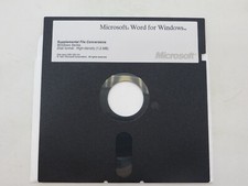 Microsoft Word for Windows - Supplemental File Conversions 5.25" Floppy Disk vtg