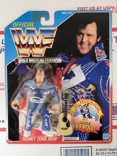 WWF Hasbro Series 3 Honkey Tonk Man MOC WWE + case...