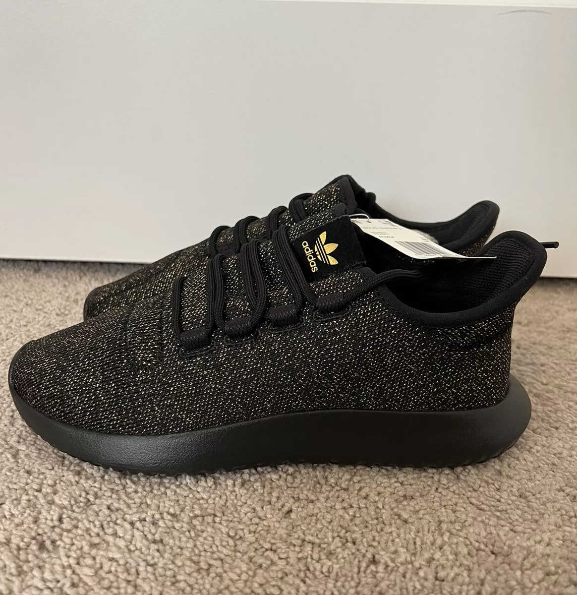 vermogen Benadrukken Drijvende kracht Adidas Tubular Shadow J (AC8424) Black/Gold Sneakers Shoes Girls Youth Size  6 | eBay