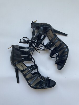 G By Guess Women’s Starley Strappy Heels Black Size