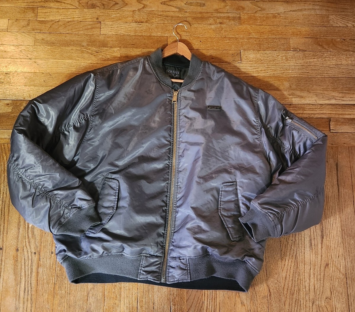 Vtg Southpole Reversible Winter Bomber Jacket Coat Men's Size XXL