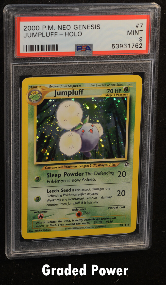 Pokemon Neo Genesis Unlimited Jumpluff PSA 9 Holo (1762) 7/111