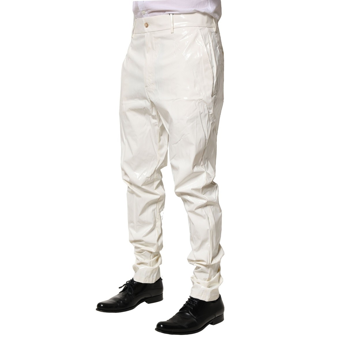 Pantalon Homme Dolce & Gabbana Blanc Dentelle - Taille L/IT50, Forme Skinny, Neuf Avec étiquettes