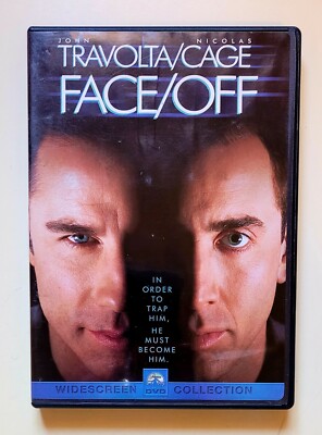 Face/Off DVD, John Travolta, Nicolas Cage, Widescreen, Thriller, Free Shipping