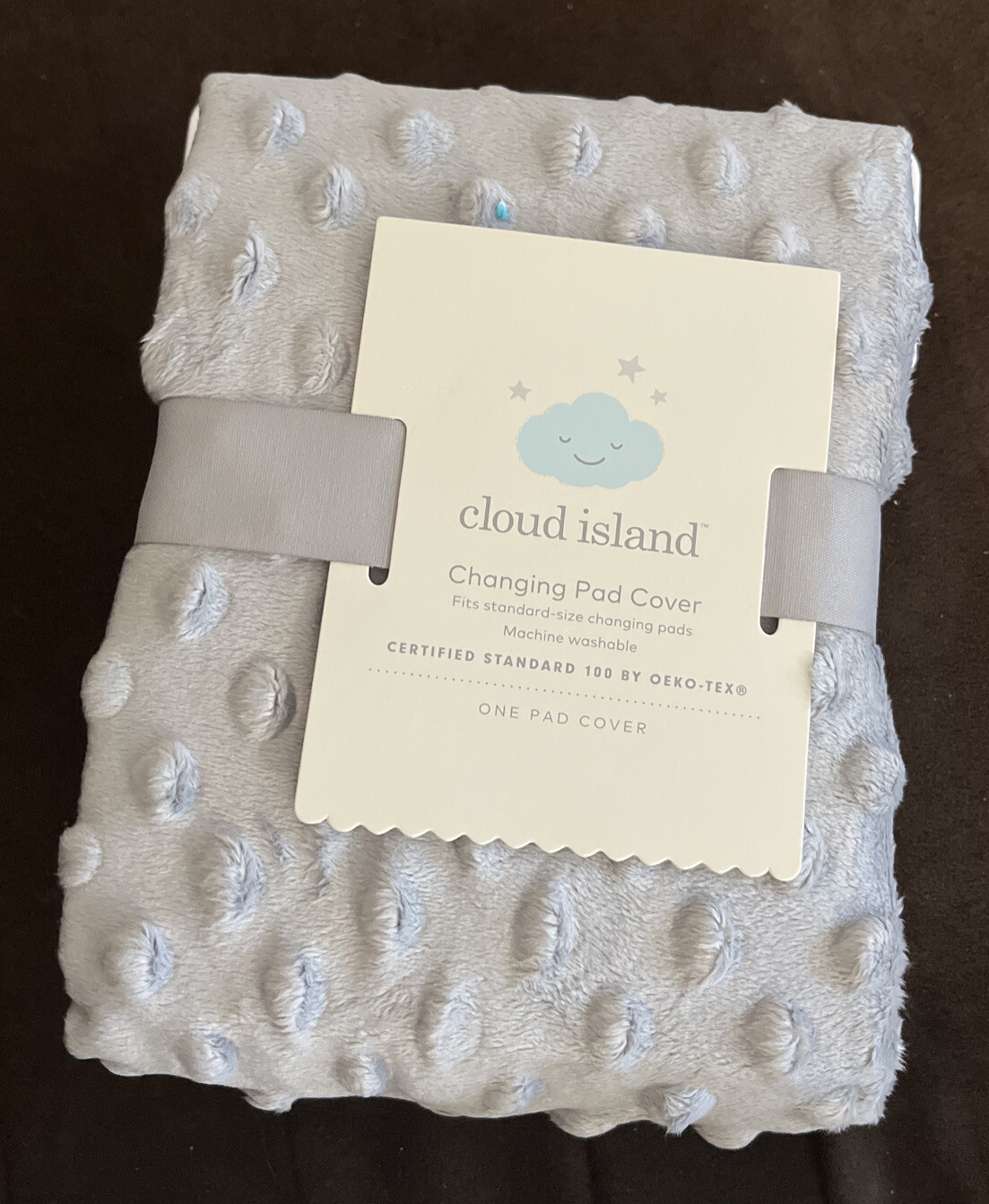 Cloud Island Changing Pad Cover Gray Soft Brand New Fits Standard Pads
