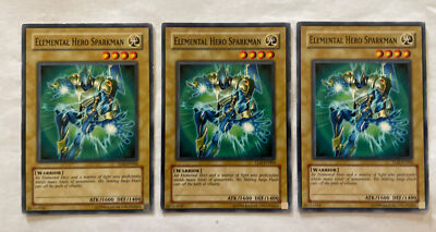 3X Elemental Hero Sparkman - TLM-EN004 3 x3 Yugioh Yu Gi Oh! Playset Unlimited
