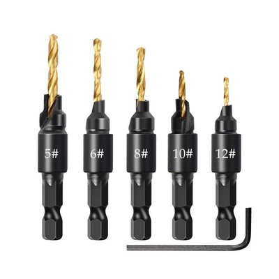 1/4 inch Hex Shank Countersink Drill Bit Power Tools Accessories for Plastic ...