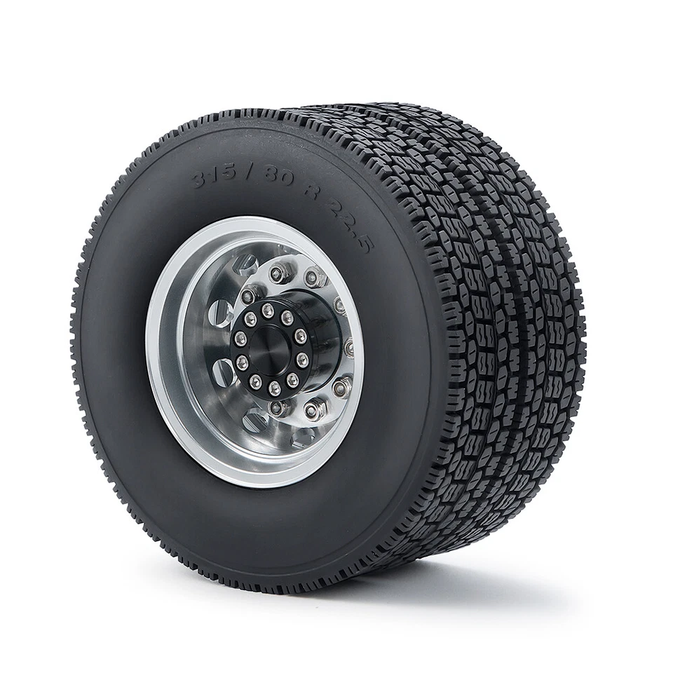 AXSPEED 8X8 Vorne & Hinten Felgen mit Reifen für 1/14 RC TAMIYA Traktorwagen Car - Bild 4 von 4