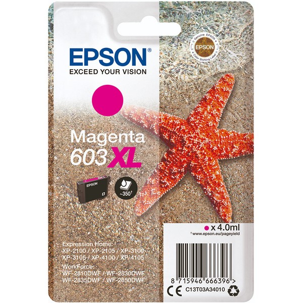 Patrone Epson 603 Xl Tinte Magenta Seestern Original-image