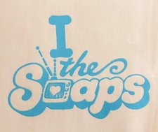 Original Vintage I Love The Soaps Mini Iron On Transfer