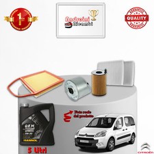 KIT TAGLIANDO FILTRI E OLIO CITROEN BERLINGO II 1.6 HDI 55KW 75CV 2013 ->