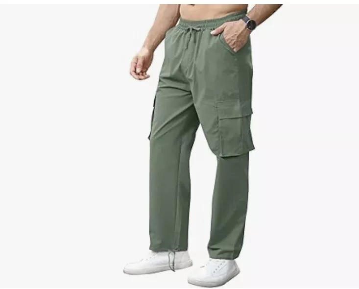 Halfword Mens Work Joggers Cargo Trousers Gym Sweatpants Drawstrings