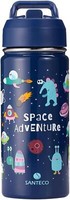 Kinder Trinkflasche Edelstahl 500Ml Strohhalm Auslaufsicher Bpa-Frei