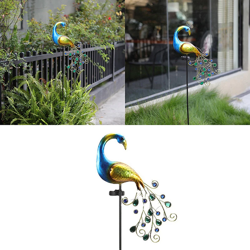 Solar powered sales peacock