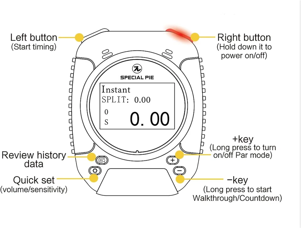 Upgraded Shot Timer - Perfect for Firearm & RO Use in USPSA, IPSC, IDPA, CAS, PR - Image 2 of 4