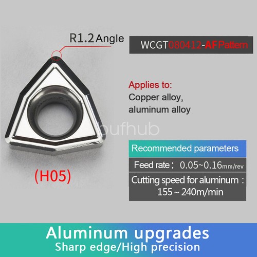 WCMT050308FN  WCMX WCGT ACZ330 10pcs CNC Carbide Turning Insert Grooving Blades - Picture 73 of 83