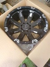 4 Newnever Mounted Fab Fours 24x12 Rims For Ford 8 Lug 8x170 Studs
