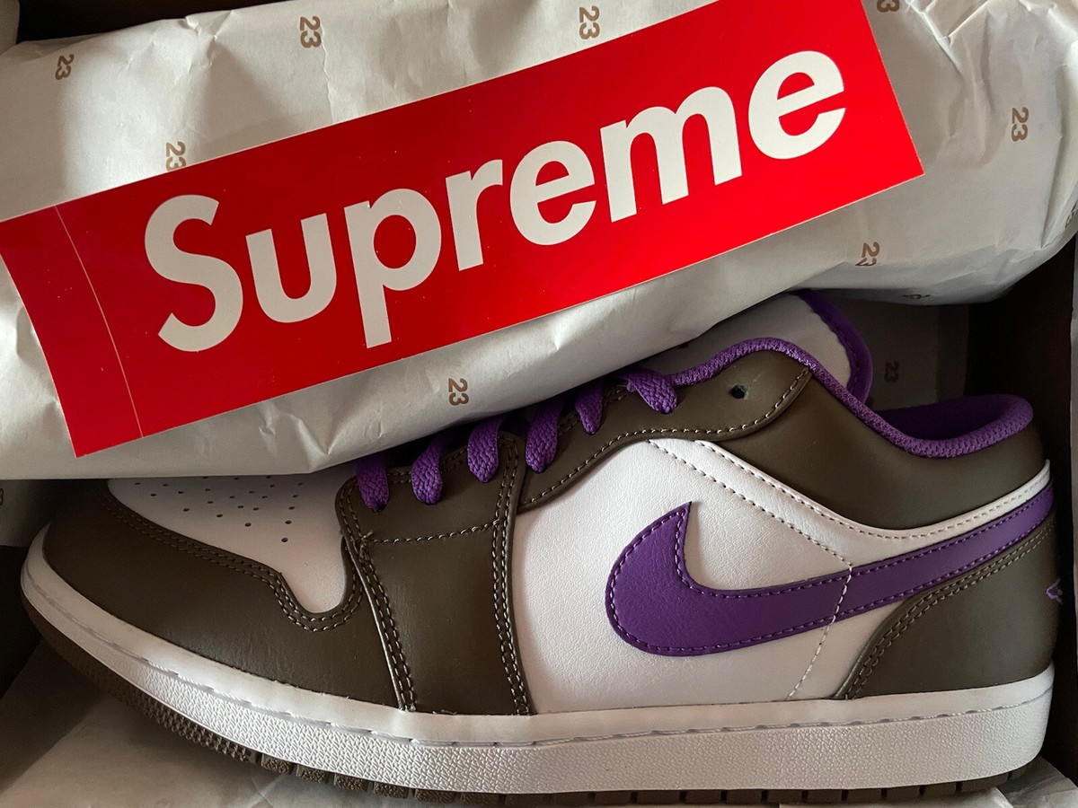 Jordan Low 'Purple Mocha' Size US Palomino/Wild Berry-White