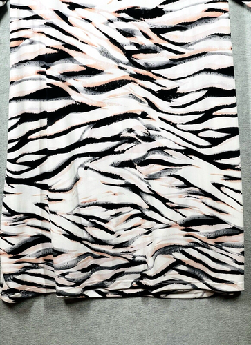 Calvin Klein Damen Faux Wickel Jersey Kleid 2X Stretch V-Ausschnitt Karriere Büro Zebra - Bild 11 von 11