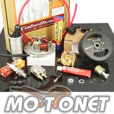 Produktbild - Grundplatte Unterbrecher Schwungscheibe Kabelbaum Passt für Simson S51 S60 12V