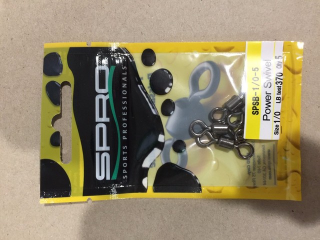 SPRO POWER SWIVELS #SPSB-01-5 NEW! QTY 5, SIZE 1, TEST 330LB