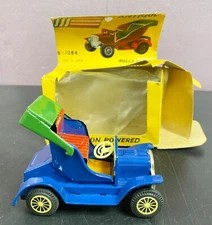 Rolls Royce SSS s 1284 Japan box Vintage Tin Lito Friction Antique Blue Works