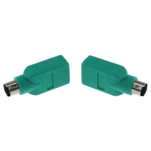2PCS USB to PS/2 Adapter Green USB Female to PS/2 Male for Mouse Keyboard - Picture 2 of 6