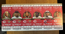 Reds unused ticket sheet Jay Bruce DEBUT 1st HR, Hit, RBI signed Griffey Jr Dunn