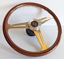 Steering Wheel wood OEM LUISI 390mm fits for Mercedes Benz W123 W124 R107 78-92'