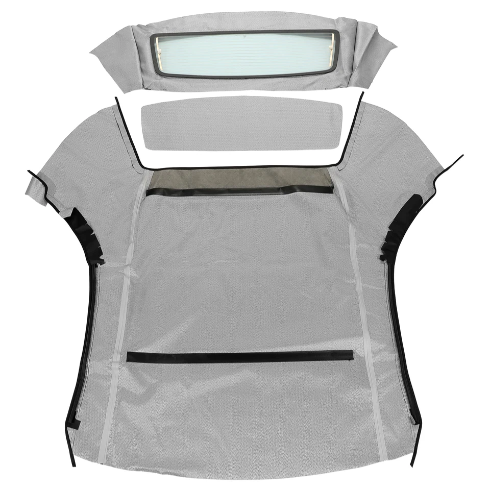 For Ford Mustang 1994-2004 Convertible Soft Top w/Heated Glass Window Black — 第 3/4 张图片