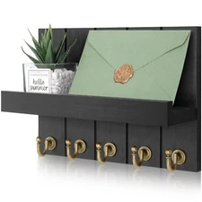 Decorative Farmhouse Key Holder for Wall - Modern Key Racks for Wall Decor Li...