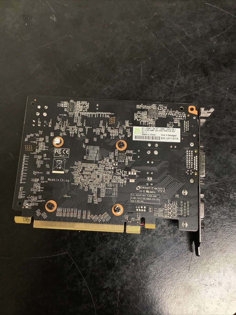 PNY E164671 Z4M Graphics card QT-220X-ZN GF GT 220 625M 16B PNY E164671 Z4M Graphics card QT-220X-ZN GF GT 220 625M 16B