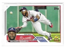 2023 Topps Series 1 Card #226 Michael Harris Jr. Gold Cup RC Braves