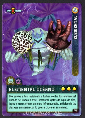 ELEMENTAL OCEANO #199 CROMO INVIZIMALS CRIATURAS SECRETAS 2023
