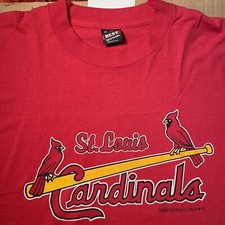 VTG 80s St. Louis Cardinals T Shirt 24  x 28.25  XL