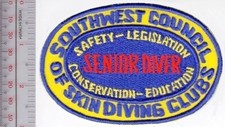 SCUBA Diving Texas Southwest Council of Skin Diving Clubs Senior Diver NO TARIFF