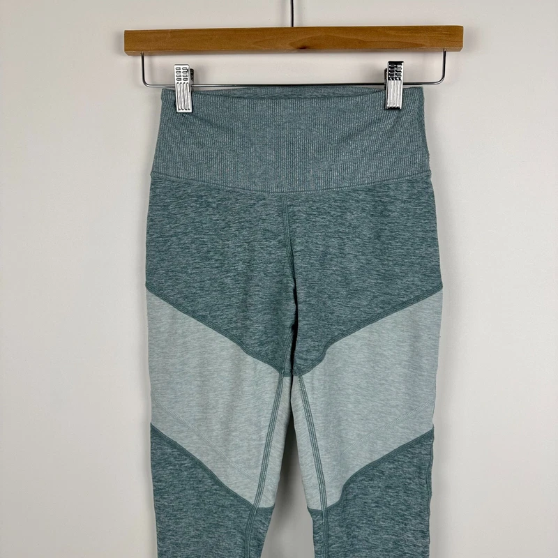 alo-yoga sheila seagrass heathered high waist alosoft leggings