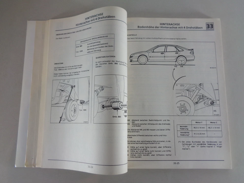 Manual De Taller Renault Laguna Ejes Ruedas Dirección Mecánica Año 1993 - Imagen 4 de 4
