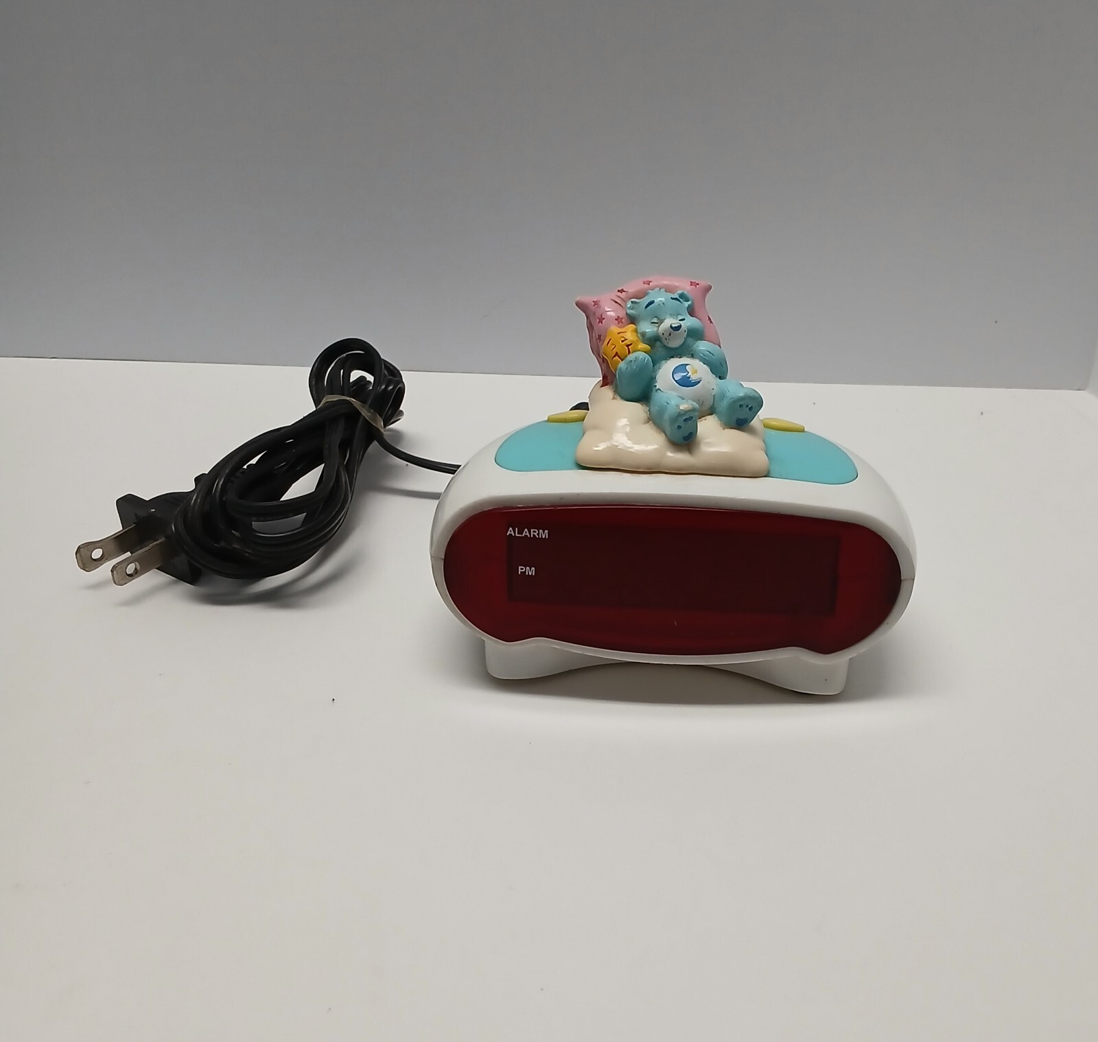 Vintage Care Bears Bedtime Bear Digital Electric Alarm Clock 1980s Figural Works