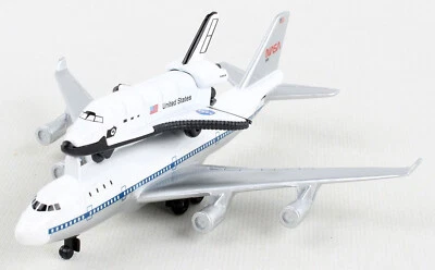 DARON REALTOY Nasa Space Shuttle mit B747 Spielzeugflugzeug Diecast RT38142 14,5cm Realtoy