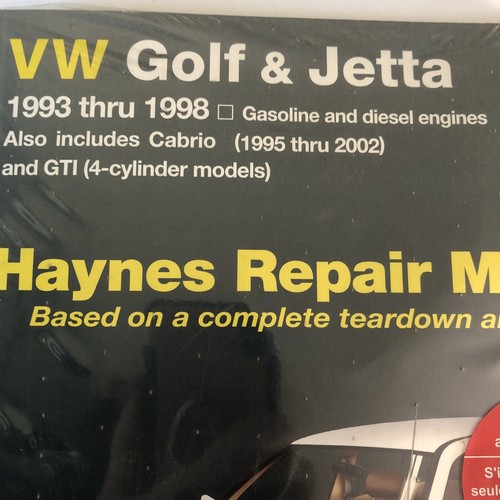 Haynes Repair Manual 96017 VW Golf & Jetta 1993-1998 includes Cabrio & GTI READ - Picture 5 of 10